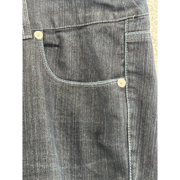 Vintage Torrid Cropped Dark Wash Denim Jeans With Double Button Plus Size 20W - Picture 3 of 10